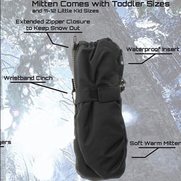 Northside Baby/Toddler Snow Boots Thermolite Insole Size 5 Black/Blue NIB - Picture 9 of 10